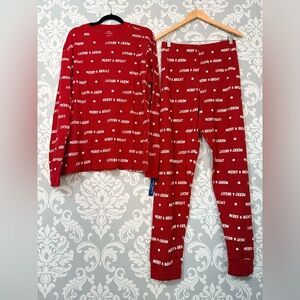 Carters Bedtime Merry & Bright Waffle Weave PJ Set